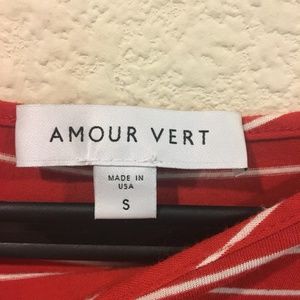 Amour Vert Tops - Amour Vert red and white striped long sleeve top Amour Vert Tops - Amour Vert red and white striped long sleeve top